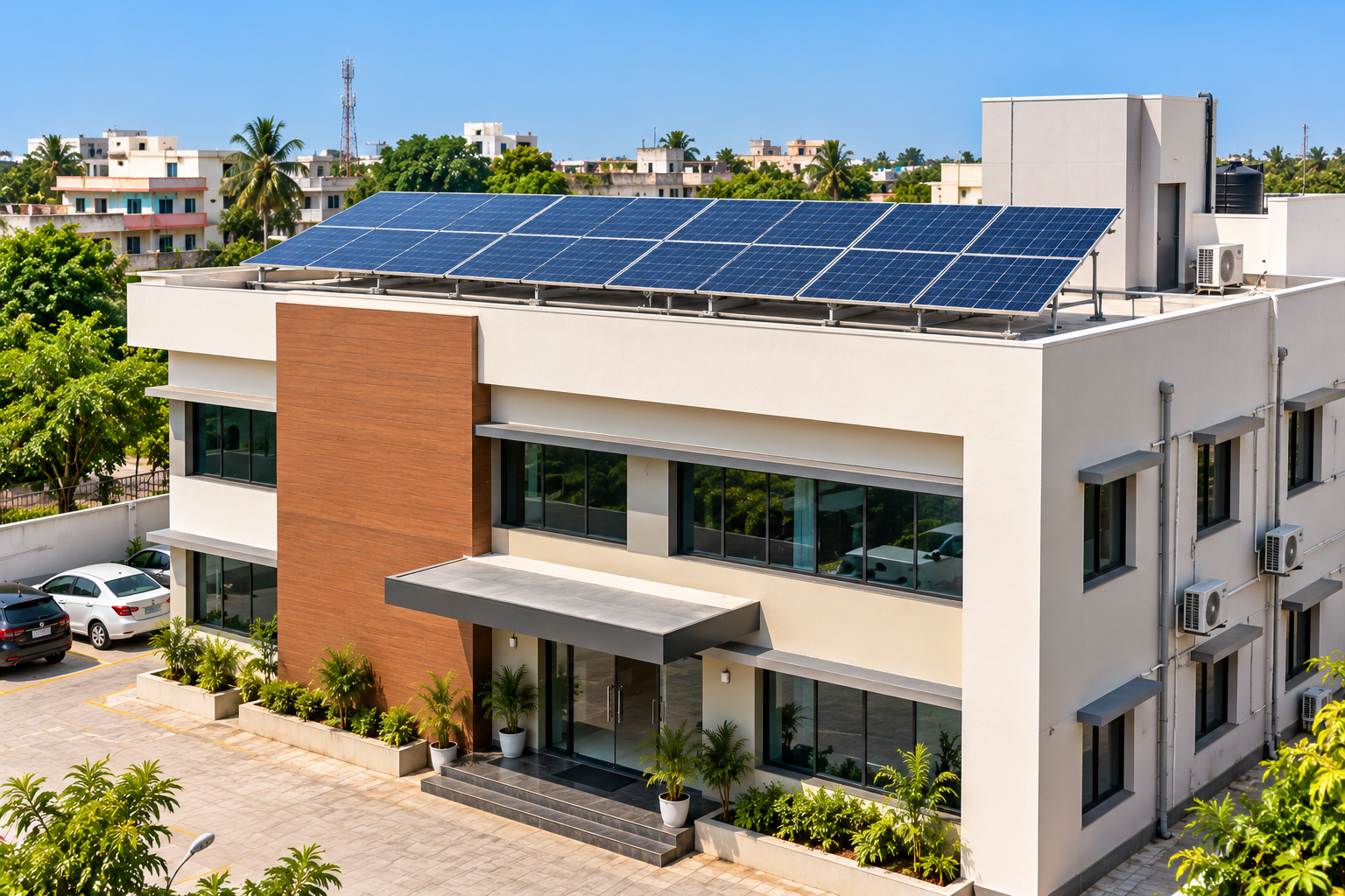 Commercial Solar — solar installation in Kataka, Odisha