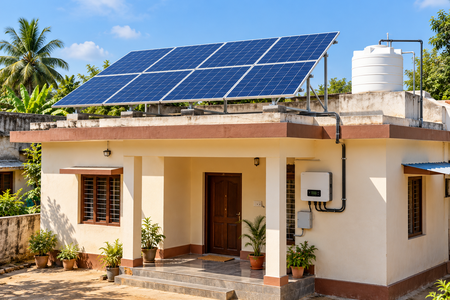 Residential Solar — solar installation in Kataka, Odisha